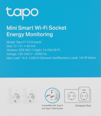 Умная розетка TP-Link Tapo P110(2-pack)
