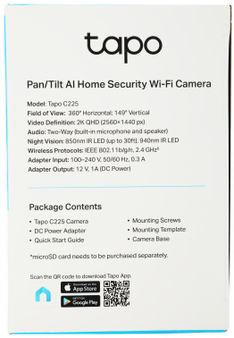 Камера видеонаблюдения IP TP-Link  Tapo C225
