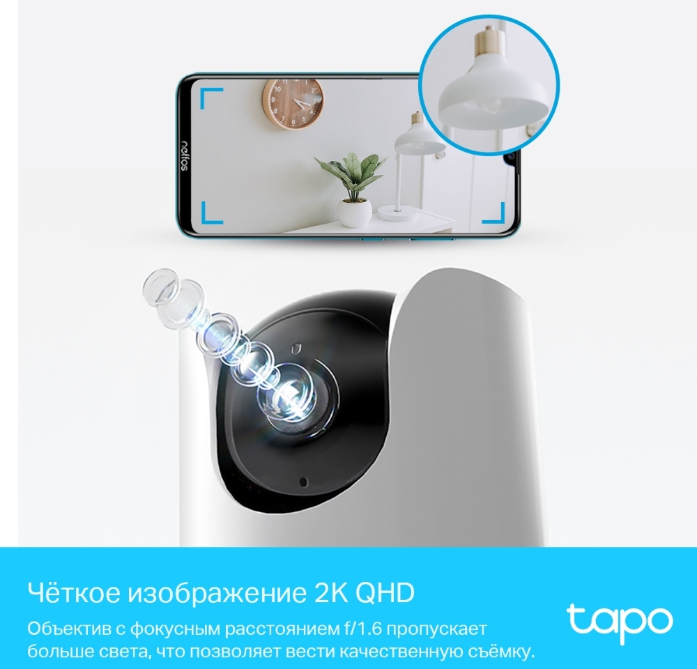 Камера видеонаблюдения IP TP-Link Tapo C225 5-5мм цв. корп.:белый