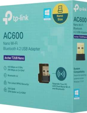 Сетевой адаптер Wi-Fi + Bluetooth TP-Link Archer T2UB Nano