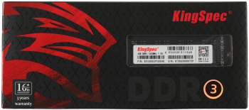 Память DDR3 4Gb 1600MHz Kingspec  KS1600D3P15004G