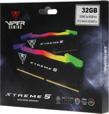 Память DDR5 2x16GB 8000MHz Patriot  PVXR532G80C38K