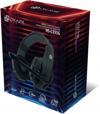 Наушники с микрофоном Оклик HS-L355G
