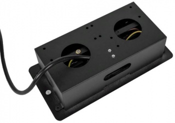 Сетевой разветвитель Premier PX/BL-HOR-2R-2USB-BLK