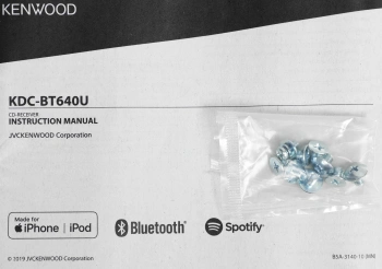 Автомагнитола Kenwood KDC-BT640U