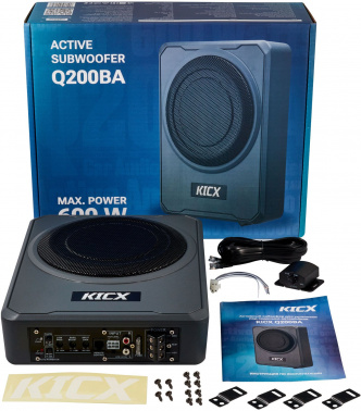 Сабвуфер автомобильный Kicx Q200BA