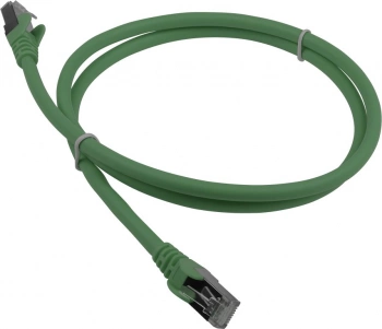 Патч-корд Lanmaster LAN-PC45/S6A-1.0-GN FTP RJ-45 вил.-вилка RJ-45 кат.6A 1м зеленый LSZH (уп.:1шт)