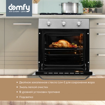 Духовой шкаф Электрический Domfy DM6632EO IX