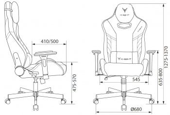 Кресло игровое Knight  Thunder 5X