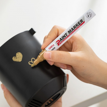 Маркер краска Deli  EU500-GD