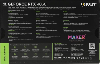 Видеокарта Palit PCI-E 4.0  PA-RTX4060 DUAL OC
