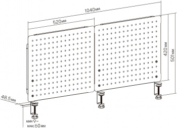 Органайзер Cactus  CS-PEGB-LGYBK