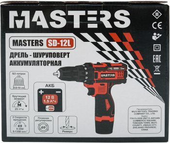 Дрель-шуруповерт Masters SD-12L