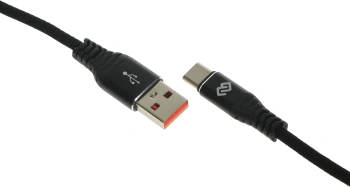Кабель Digma DG-USBA-С-1M-27W USB (m)-USB Type-C (m) 1м черный