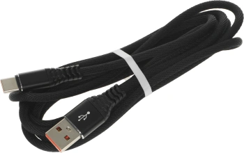 Кабель Digma DG-USBA-С-2M-27W USB (m)-USB Type-C (m) 2м черный