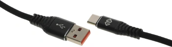Кабель Digma DG-USBA-С-2M-27W USB (m)-USB Type-C (m) 2м черный
