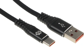 Кабель Digma DG-USBA-С-2M-27W USB (m)-USB Type-C (m) 2м черный