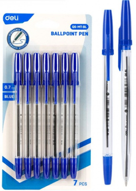 Набор ручек шариков. Deli Classic EQ6-MT-BL