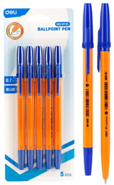 Набор ручек шариков. Deli Classic EQ6S-MT-BL