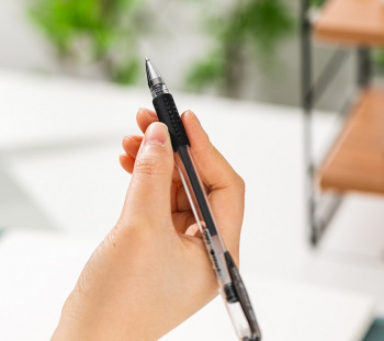 Набор ручек гелев. Deli Daily E6600S-MT-BK