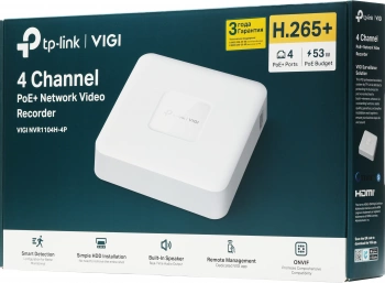 Видеорегистратор TP-Link NVR  VIGI NVR1104H-4P