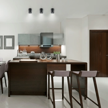 Светильник Gauss Overhead потолоч. 12Вт 4100K цв.св.:белый нейтральный черный (HD007)