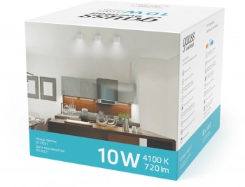 Светильник Gauss Overhead потолоч. 10Вт 4100K цв.св.:белый нейтральный белый (HD024)