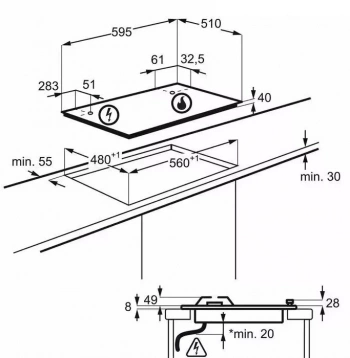 Газовая варочная поверхность Electrolux KGS64362XX