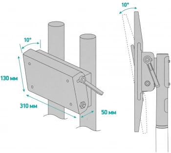 Кронштейн-адаптер универсальное Onkron ATL-1881