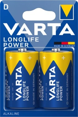 Батарея Varta Longlife power LR20 BL2 Alkaline