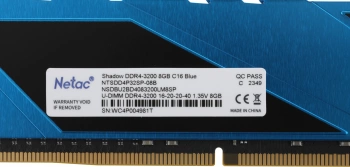 Память DDR4 8GB 3200MHz Netac  NTSDD4P32SP-08B