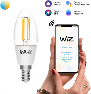 Умная лампа Gauss Smart Home C35
