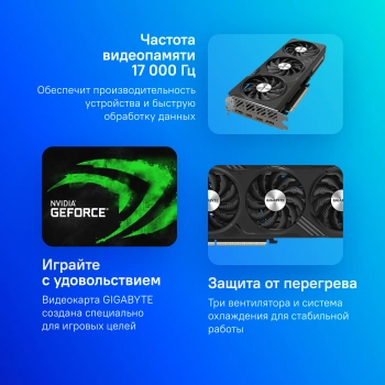 Видеокарта Gigabyte PCI-E 4.0  GV-N4060GAMING OC-8GD