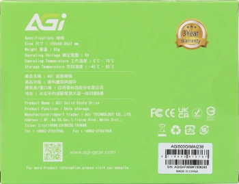 Накопитель SSD AGi SATA-III 500GB AGI500GIMAI238