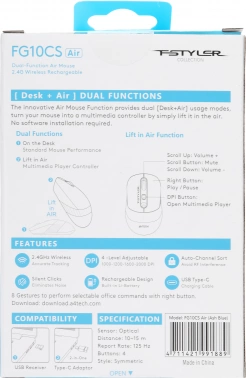 Мышь A4Tech Fstyler FG10CS Air