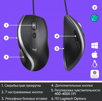 Мышь Logitech M500s