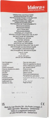 Выпрямитель Valera Professional Swiss`X Pulsecare 164Вт черный/красный макс.темп.:230С покрытие:керамико-турмалиновое (101.20/I)