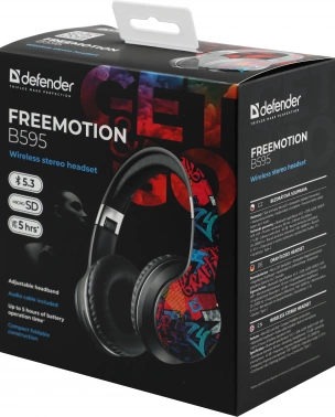 Наушники с микрофоном Defender FreeMotion B595