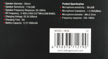 Наушники с микрофоном Redragon Nomen