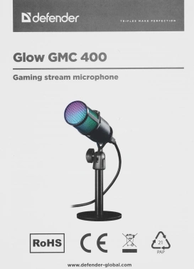 Микрофон проводной Defender Glow GMC 400