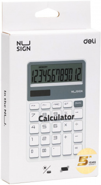Калькулятор настольный Deli Nusign ENS042WHITE