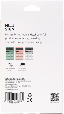 Калькулятор настольный Deli Nusign ENS042WHITE