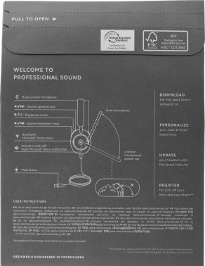 Наушники с микрофоном Jabra Evolve2 40