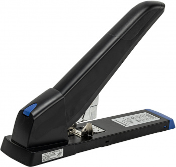 Степлер мощный Brauberg 270553 Heavy Duty Extra 24/6 24/8 26/6 23/8 23/10 23/13 23/15 23/17 (140листов) черный металл/пластик закрытый коробка