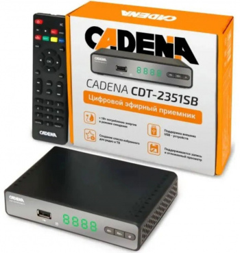 Ресивер DVB-T2 Cadena CDT-2351SB