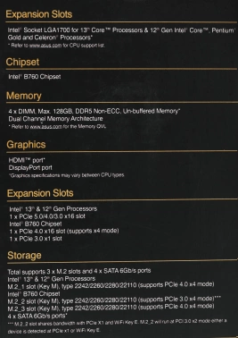 Материнская плата Asus PROART B760-CREATOR