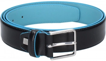 Ремень мужской Piquadro Blue Square CU6321B2/N 125х3.5см черный натур.кожа