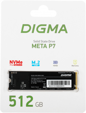 Накопитель SSD Digma PCIe 4.0 x4 512GB DGSM4512GP73T