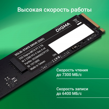 Накопитель SSD Digma PCIe 4.0 x4 2TB DGSM4002TP73T