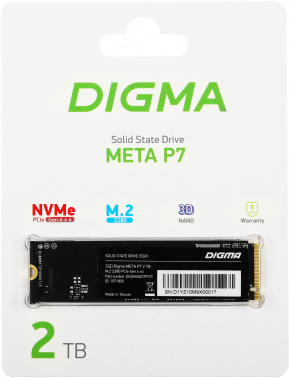 Накопитель SSD Digma PCIe 4.0 x4 2TB DGSM4002TP73T